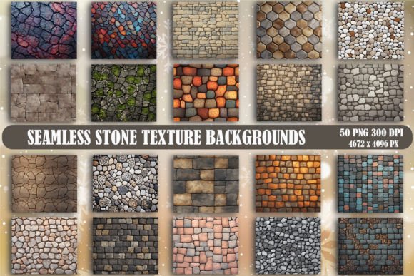 50 Seamless Stone Textures for Authentic Design