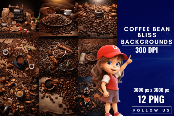 Coffee Bean Bliss Backgrounds: Rich Textures for Designers