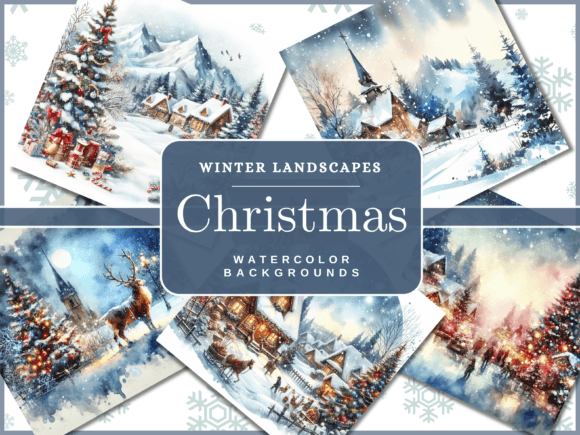Crafting a Festive Atmosphere with Winter Landscape Backgrounds
