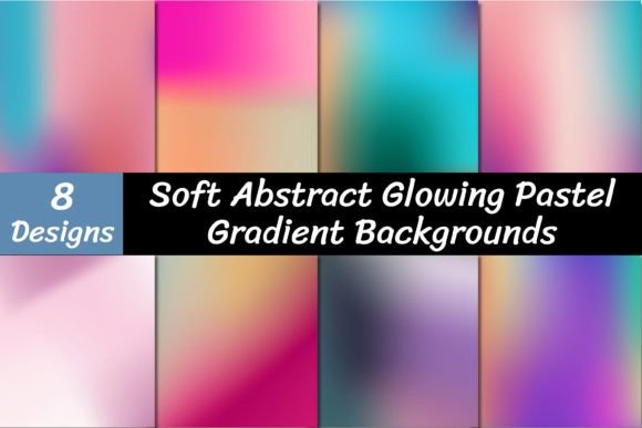 Elevate Your Visuals with Abstract Glowing Pastel Gradient Backgrounds