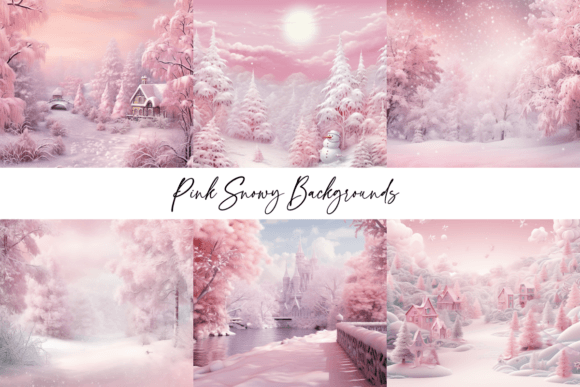 Embrace the Chill: Using Pink Snowy Backgrounds