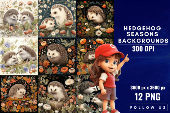 Hedgehog Seasons Backgrounds: A Guide for Creative Projects
