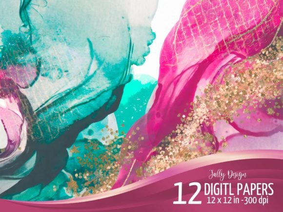 Hot Pink and Aquamarine Backgrounds: Vibrant AI-Generated Designs