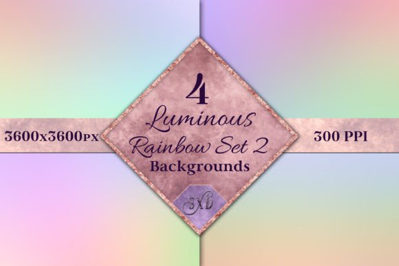 Luminous Rainbow Backgrounds 2: Vibrant Digital Assets