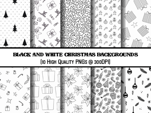 Monochrome Holiday Magic: Using Black and White Christmas Backgrounds