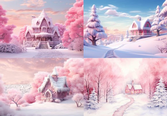 Pink Watercolor Christmas Backgrounds: A Designer's Guide to Festive Charm
