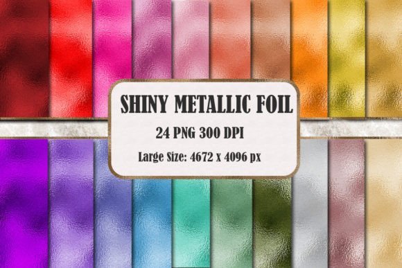 Shiny Metallic Foil Textures for Modern Design