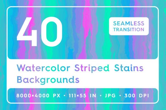 Watercolor Striped Stains Backgrounds: A Designer's Secret Weapon